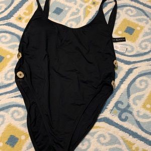 LaBlanca swimsuit high leg cut out Sz 12
